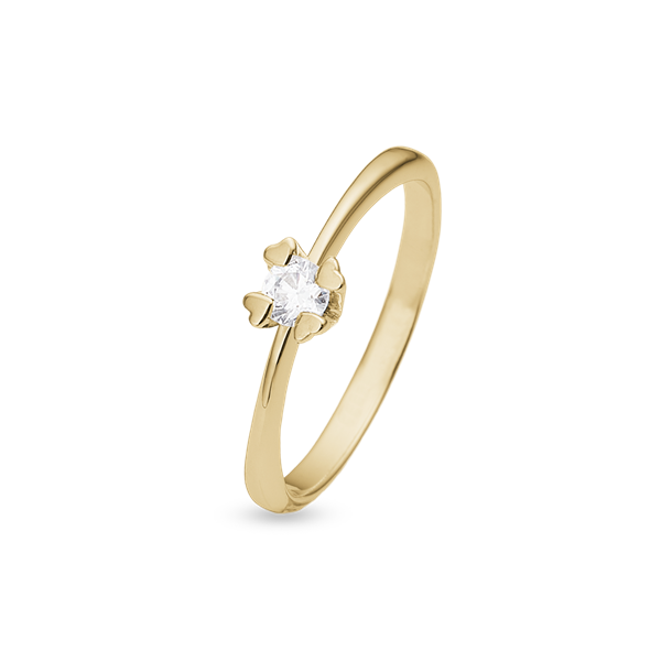 MARY Ring 14K LG DIAM 0,25CT W/VS, fra Aagaard