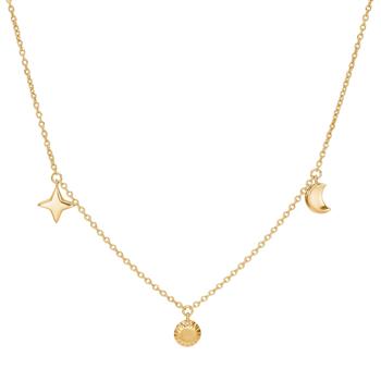 Forgyldt sølv halskæde UNIVERSE52, fra Nordahl