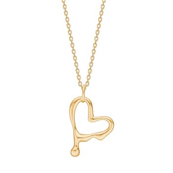 Forgyldt sølv halskæde FLUID52, fra Nordahl