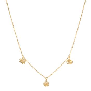 Forgyldt sølv halskæde BLOSSOM52, fra Nordahl