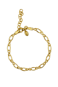 Armbånd sølv forgyldt evig, fra L&G