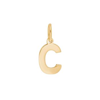 Forg. sølvvedhæng bogstav - C , fra Siersbøl