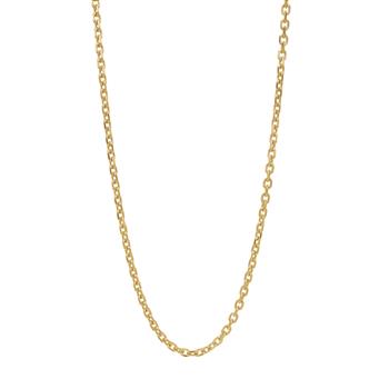 SON kæde stål anker facet, IP gold 50+5cm, fra Son of Noa