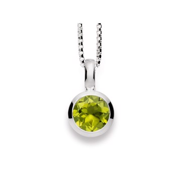 925/- Vedhæng blank, peridot 1.30ct, fra Bastian Inverun