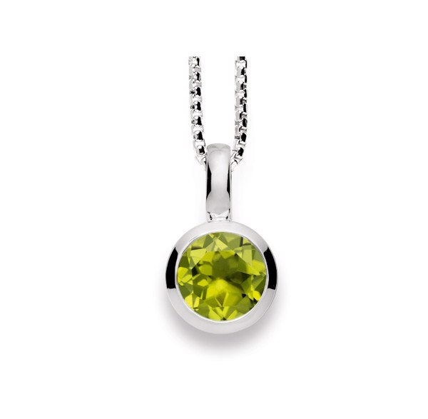 925/- Vedhæng blank, peridot 1.30ct, fra Bastian Inverun