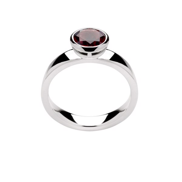 925/- Ring blank, Granat 1,40ct, fra Bastian Inverun