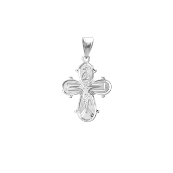 RHOD. SØLV D.KORS GRAVERET 17 X 20,5 MM, fra Aagaard