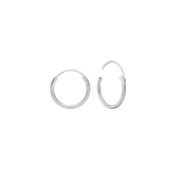 RH SØLV CREOL 12MM, TRÅD 1,2 MM M/VIPP, fra Aagaard