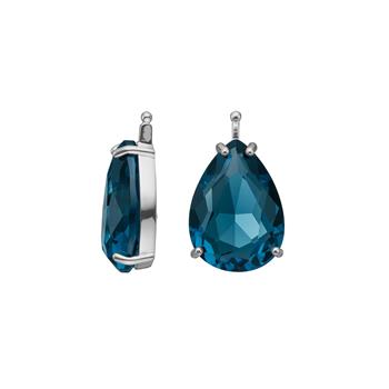 Glas facet m/rh sølv, fra Heinzendorff