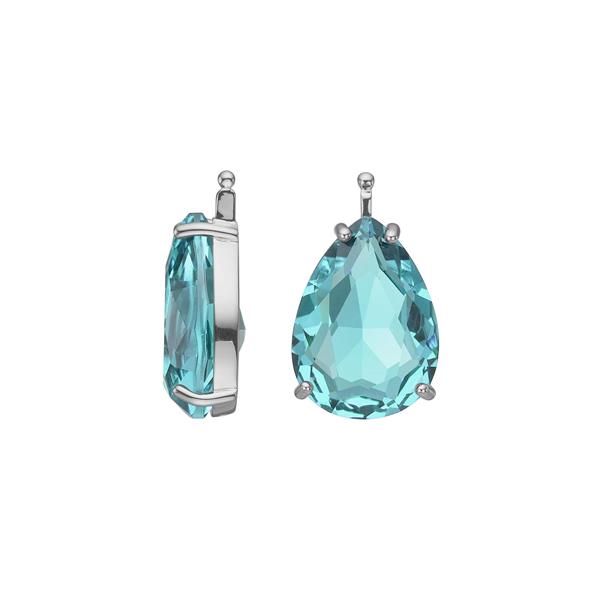 Glas facet m/rh sølv, fra Heinzendorff