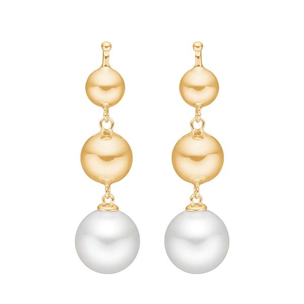 Forg. sølv system-vedhæng m. perle, fra Heinzendorff