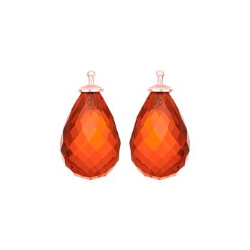 Glas facetteret farve68 m/rfg sølv - par, fra Heinzendorff