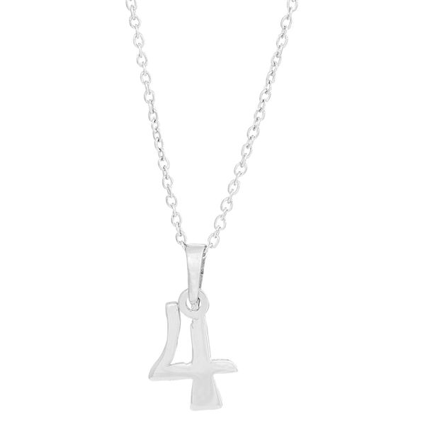 SIERSBØL sølv rhod. vedhæng 4 inkl. kæde, fra Siersbøl