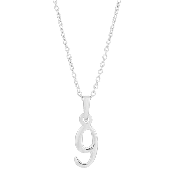 SIERSBØL sølv rhod. vedhæng 9 inkl. kæde, fra Siersbøl