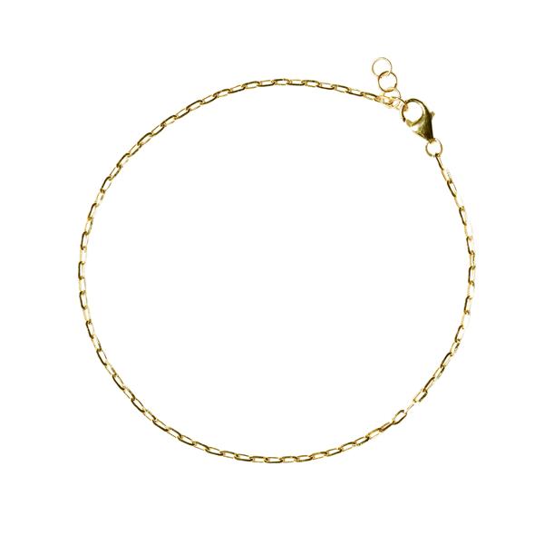 9kt armbånd & halskæde 16+1cm, fra San - Links of Joy