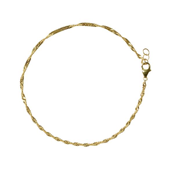 9kt armbånd & halskæde 45cm, fra San - Links of Joy