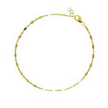 9kt armbånd & halskæde - Mirror kæde 20+1cm, fra San - Links of Joy