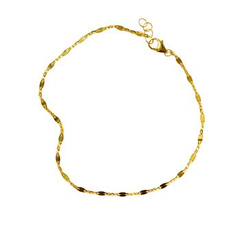 14kt armbånd & halskæde-Mirror kæde 48/50cm, fra San - Links of Joy