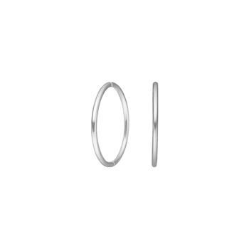 Rhod. sølv creol 18 mm udvendigt, fra Siersbøl