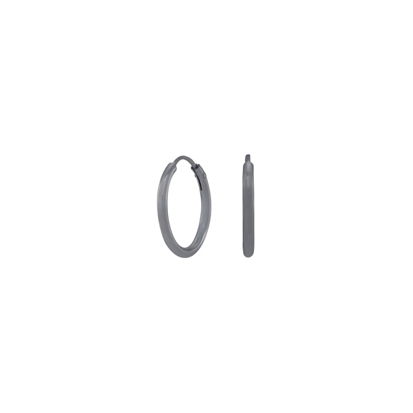 Oxideret sølv creol 15mm HOOPS52, fra Nordahl