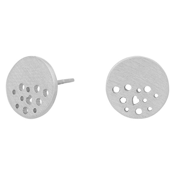 Rhd. sølv øreringe DUST52 10mm, fra Nordahl