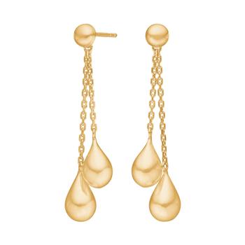 Forgyldt sølv ørehængere DROPS52, fra Nordahl