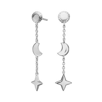 Rhd. sølv ørehængere UNIVERSE52, fra Nordahl