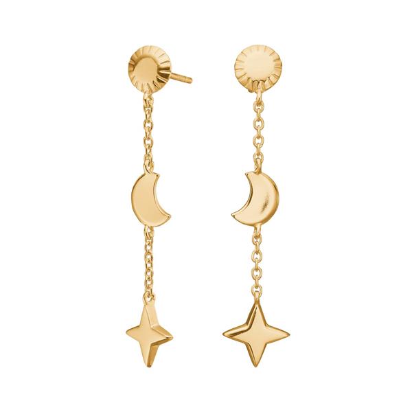 Forgyldt sølv ørehængere UNIVERSE52, fra Nordahl