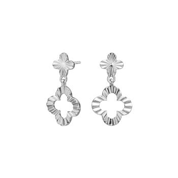 Rhd. sølv ørehængere CLOVERA52, fra Nordahl