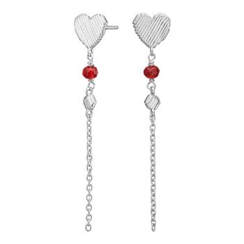 Rhd. sølv ørehængere hjerte BRODERIE52, fra Nordahl