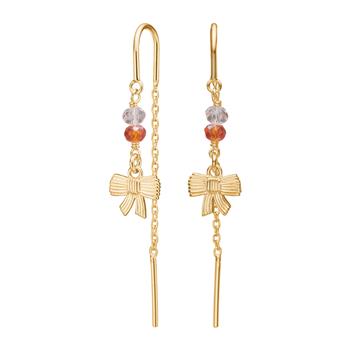 Forgyldt sølv ørehængere sløjfe BRODERIE52, fra Nordahl