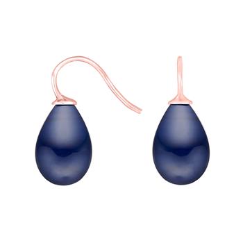 Rosaforg. sølvøreh. m/bøhmisk kvartsglas farve84, fra Heinzendorff