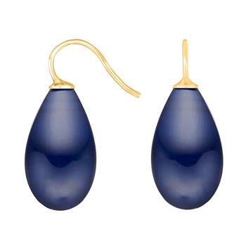 Forg. sølvøreh. m/bøhmisk kvartsglas farve84, fra Heinzendorff