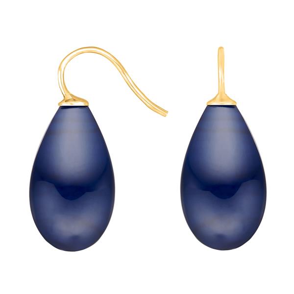 Forg. sølvøreh. m/bøhmisk kvartsglas farve84, fra Heinzendorff