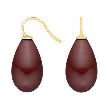 Forg. sølvøreh. m/bøhmisk kvartsglas farve84, fra Heinzendorff