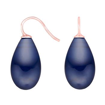 Rosaforg. sølvøreh. m/bøhmisk kvartsglas farve84, fra Heinzendorff