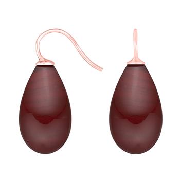Rosaforg. sølvøreh. m/bøhmisk kvartsglas farve84, fra Heinzendorff