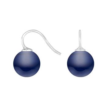 Rhod. sølvøreh. m/bøhmisk kvartsglas kugle 12mm, fra Heinzendorff