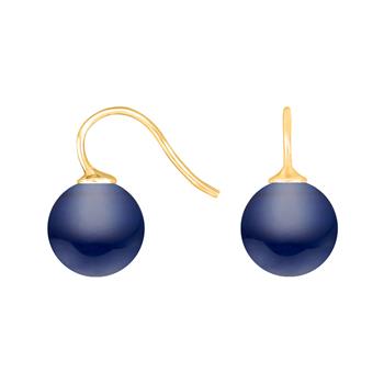 Forg. sølvøreh. m/bøhmisk kvartsglas kugle 12mm, fra Heinzendorff