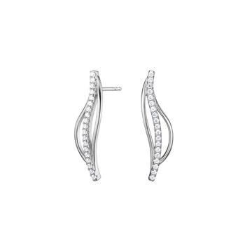 Rhd. sølv ørestikker RAMIRANOR, fra Joanli Nor