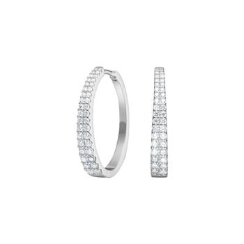 Rhd. sølv creoler large RUNANOR, fra Joanli Nor