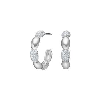 Rhd. sølv creoler REBECCANOR, fra Joanli Nor