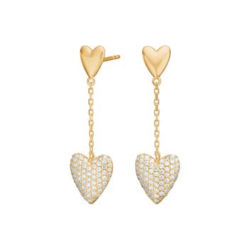 Forgyldt sølv ørehængere RISANOR, fra Joanli Nor