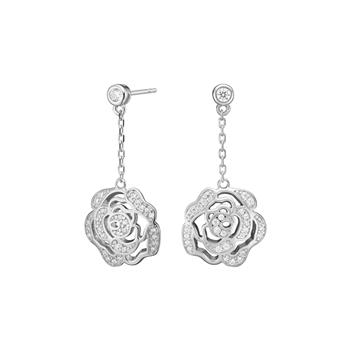 Rhd. sølv ørehængere SANDRANOR, fra Joanli Nor