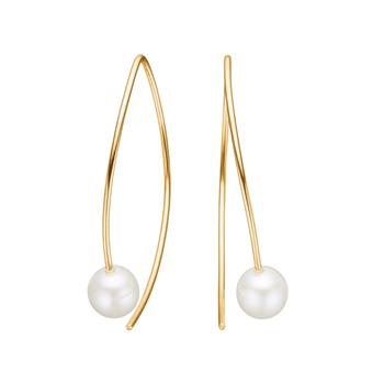 8kt. guldørehængere m. fvkp, fra Siersbøl