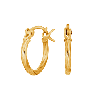 Forgyldt sølv creol 15mm TREND52 , fra Nordahl