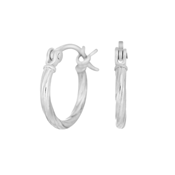 Rhodineret sølv creol 15mm TREND52 , fra Nordahl