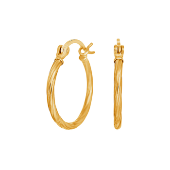 Forgyldt sølv creol 20mm TREND52 , fra Nordahl