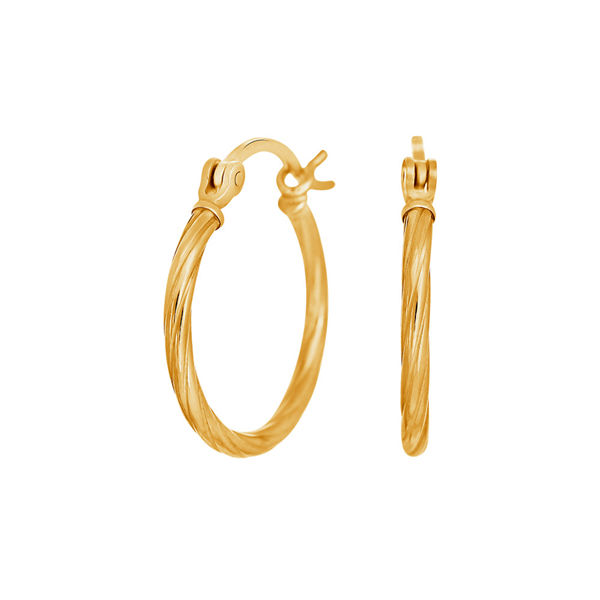 Forgyldt sølv creol 20mm TREND52 , fra Nordahl