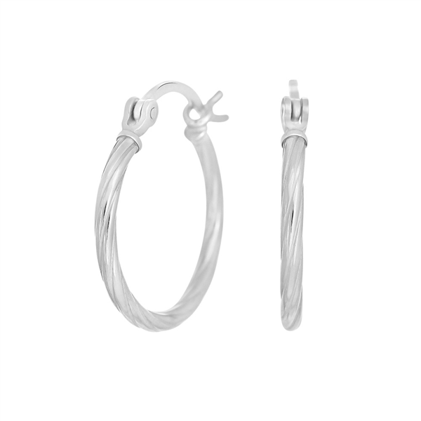 Rhodineret sølv creol 20mm TREND52 , fra Nordahl